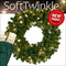 30" Pre-lit Commercial Sequoia Fir LED Christmas Wreath, 100 Warm White SoftTwinkle Lights